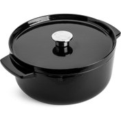 Resim KitchenAid CC006061-001 5.2 Litre 26 cm. Döküm Demir Tencere - Siyah 
