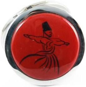 Resim Çini Evi Mevlana Motifli İznik Çini Makyaj Aynası 