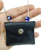 Resim biuti Lacivert Nazar Boncuklu Ayetel Kürsi Nazar Ayeti Felak Nas Sureleri Cevşen Araba Dikiz Ayna Süsü 