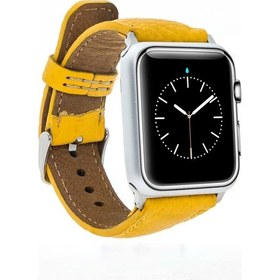 Resim Bouletta iOS Uyumlu Watch Deri Kordon 42-44-45Mm Sarı 