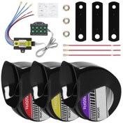 Resim Vkemall 12/24v Araçlar İçin 8 Sesli Su Geçirmez Yüksek Sesli 3'lü Korniş Seti - 130db 
