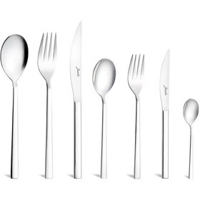 Resim Jumbo 3500 84 Parça 12 Kişilik Çatal Kaşık Bıçak Takımı Çelik 