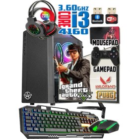Resim Warbox Pablo I3 4160 TURBO:3.60GHZ 8gb Ram 128GB SSD 250GB HDD R7 240-4GB E.kartı 19" Monitör Masaüstü Bilgisayar 
