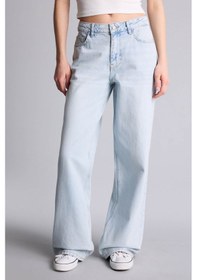 Resim Defacto Wıde Leg Mavi Kadın Jean Pantolon G2208ax/nm39 Mavi 