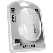 Resim EVEREST SMW-973, Pembe, USB Nano 2,4G Kablosuz, 1200dpi, Optik, 4 Tuşlu, Mouse 