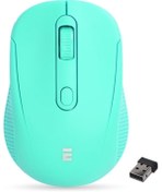 Resim Everest SM-300 Usb Yeşil 4D Optik Süper Sessiz Alkalin Pil Kablosuz Mouse 