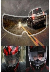 Resim Mucit Home Motosiklet Kaskı Için Yağmur Kaydırıcı Buğu Önleyici 