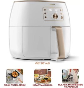 Resim Philips Xxl 7,3 Lt Inci Beyazı Airfryer Xxl Smart Sensing Fritöz, 1.4 Kg - Aile Boyu Geniş Hacim 