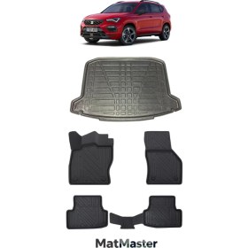 Resim Seat Ateca 2025 Model 5d Premium Ekstra Havuzlu Paspas ve Bagaj Havuzu Set 