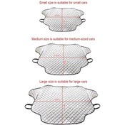 Resim Besthome1 Otomobil Kar Kalkanı, Manyetik Don Ve Kar Örtüsü, Gümüş Renk, 147x116 Cm, S Boy, Uygun Hava Koşulları İçin 