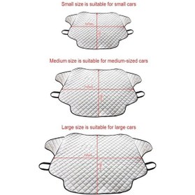 Resim Besthome1 Otomobil Kar Kalkanı, Manyetik Don Ve Kar Örtüsü, Gümüş Renk, 147x116 Cm, S Boy, Uygun Hava Koşulları İçin 