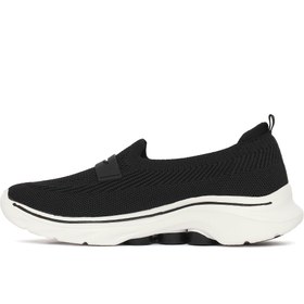 Resim Derimod Zero Kadın Siyah Kumaş Loafer - Siyah / 
