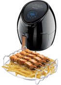 Resim Rivelsa Home Airfryer Xxl Yağ Sıçratmaz Tel Paslanmaz Çelik 4 Şiş telli 
