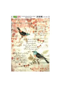 Resim Rich Kendinden Yapışkanlı Pirinç Dekopaj Kağıdı Stk2586 