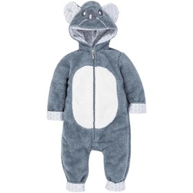 Resim Gezenbebe Hero Kahraman Kapüşonlu Welsoft Bebek Tulum (12-18 AY) Koala 