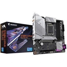 Resim Gıgabyte B760M Aorus Elıte Ax Wıfı-6e Ddr5 HDMI Dp Pcıe 16X V5.0 1700P Matx 