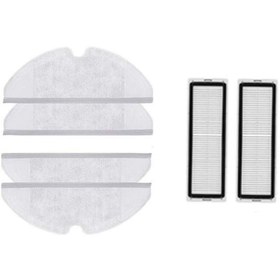 Resim ekayonline Dreame Vacuum Mop D9 Robot Süpürge Set 2 Adet Hepa Filtre 4 Adet Fiber Mop Bezi 