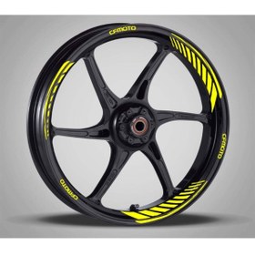 Resim Redline Grafik Cfmoto Sarı Full Jant Şerit Takımı 