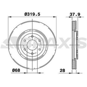Resim Braxıs-ae0277 - On Fren Aynası Havalı Nıssan Navara D40 05-11 P 