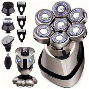 Resim Willowhaven Gri 5li Erkek Elektrikli Tiras Seti Usb Sarj Edilebilir Islak Kuru Led Ekran Hizli Sarj 