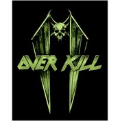 Resim Z zepplin Overkill Wings and Skull Büyük Sırt Patch Yama 