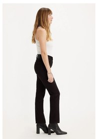 Resim Levi's 724 High Rise Straight Kadın Jean Pantolon - Night Is Black - A7744-0000 Siyah 