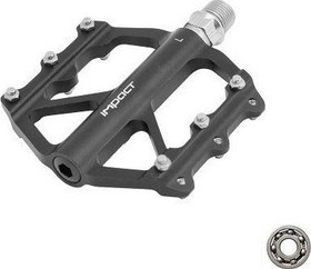 Resim Ümit Bisiklet Impact Pedal - CREEP, Alüminyum, Tek Rulmanlı, Siyah 