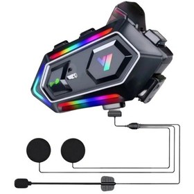 Resim Mey İthalat Ipx6 Su Geçirmez Intercom 1000m Bağlantı 1000mah Batarya Rgb Işıklı 