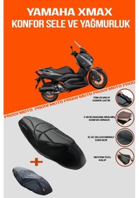 Resim Yamaha Xmax Konfor Sele Ve Yağmurluk Kılıf 
