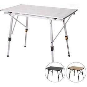 Resim Madfox Moonlite Yükseklik Ayarlı Katlanır Kamp Masası Gri 