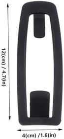 Resim SOLUSTRE 1 Bilgisayar Tokalı Kar Gözlüğü Kayak Aksesuarları Kayak ı Aksesuarı Açık Bisiklet ı Tokası Ortak Sürüm Aksesuarı Bisiklet ı Gözlük Kemer Klipsi Black Karın Kası 