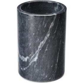 Resim Lux ve Marble Stewie Black Siyah Mermer Kaşıklık 