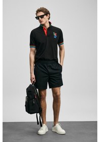 Resim Lufian Fun Smart Erkek Polo Tişört Siyah Siyah 111040231100100 Siyah 