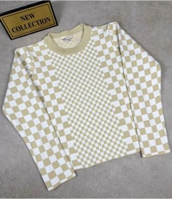Resim Minimoda Kids Kız Çocuk %100 Polyester Damalı İnce Triko Kazak 