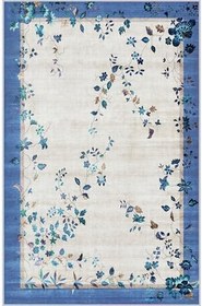 Resim Rovigo Dijital Baskı Yıkanabilir Kaymaz Taban Salon Halısı Rvg0392, Mavi, 80 x 200 