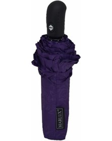 Resim Marlux 1212 Desenli Tam Otomatik Erkek Şemsiye Mor Siyah - Siyah 