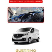 Resim Renault Trafıc 2015-2022 Kapaklıtorpido Koruma Halısı Kırmızı Kenar 