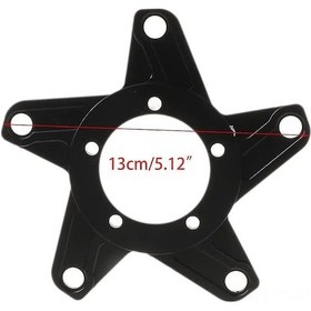 Resim Skycity Alüminyum 5 Tırnaklı 130bcd Zincir Disk Adaptörü - Bafang Elektrikli Bisiklet Motorları İçin Dayanıklı Aktarma Başı 