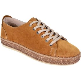 Resim pullman Maximino Hakiki Deri Günlük Kadın Ayakkabı MX-03 TABA SÜET 