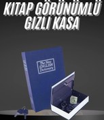 Resim gizmurstore Kilitli Gizli Kasa Sözlük Kumbara Kitap Sözlük Görünümlü 18cm 