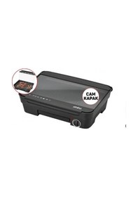 Resim Sinbo Elektrikli Izgara Cam Kapaklı Renkli 