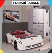 Resim Titi Arabalı Yatak Ferrari Farinay Istanbul, Çocuk Odası Dolap Ve Araba Karyola 