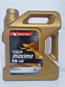 Resim Petrol Ofisi Maxima 5w40 4 Lt Tam Sentetik Motor Yağı 