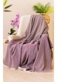 Resim Tabu Home Dokuma Cozy Comfort Bordo Tv Battaniyesi 