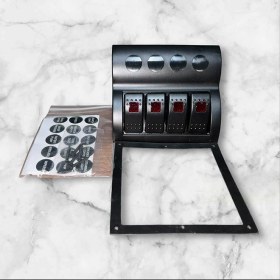 Resim Marıne Tekne Karavan Tuş Paneli 4'lü 