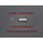 Resim FFC 30 Pin 0.5mm Adımlı Flex Kablo Uzatıcı Uzatma Soketi Fleks Ekleme Birleştirme Aparatı 