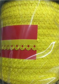 Resim Çamaşır Lastiği Dantelli 1 Cm 75 Metre 1 Top Sarı 