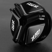 Resim Motion003 Honda X-adv 2017-2024 Cnc Motor Yağ Kapağı Siyah Xadv Alüminyum Yakıt Kapak 