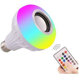 Resim Bluetooth Hoparlörlü Rgb Kumandalı ve Wifi Kontrol Akıllı Ampul 