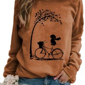 Resim Sonbahar Grafik Baskılı Sweatshirt, Crew Neck Günlük Kullanım Ürümü Son Bahar İçin Baylar ve Hanýmler Ýüzünden Oversize Fit Rahip Stil Yumuşak Dokuma Kolay Bakım Şık Kapüşonlu Alternativ Moda Tutkunlary Streetwear Aşyklyry 